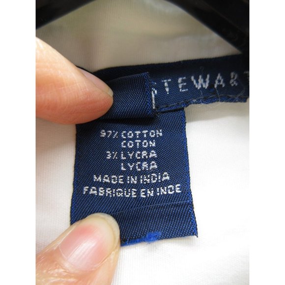 Catherine Stewart Shirt Small Button Up Beaded Floral Career Preppy* - Picture 12 of 13